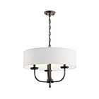 Lustre à 1 étage Kichler Kennewick 52384OZ 3-lumières 60W vieux bronze
