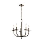 Lustre à 1 étage Kichler Kennewick 52385NI 5-lumières 60W nickel brossé