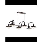 Lustre linéaire Kichler Marrus 52408WZC 6-lumières 60W zinc patiné