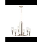 Lustre à 1 étage Kichler Kimrose 52411PN 6-lumières 60W nickel poli