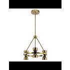 Lustre rond à LED Kichler Baland 52417BNBLED 6-lumières laiton naturel brossé