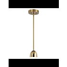 Mini suspendu à LED Kichler Baland 52419BNBLED 1-lumière laiton naturel brossé