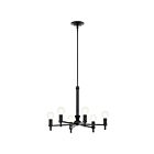Chandelier Kichler Torvee 52424BK 6-lumières 360W Noir