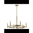 Lustre rond Kichler Tolani 52427BNB 6-lumières 60W laiton naturel brossé