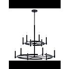Lustre rond Kichler Tolani 52428BK 12-lumières 60W noir