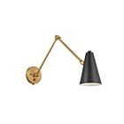Applique murale Kichler 52486NBRB Laiton naturel & noir