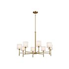 Lustre Kichler 52502BNB 8-lumières 320W Laiton naturel brossé