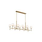 Lustre Kichler 52503BNB 10-lumières 400W Laiton naturel brossé