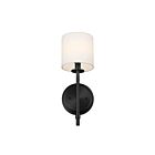 Applique murale Kichler 52505BK 1-lumière Noir