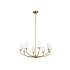 Lustre Kichler 52509BNB 8-lumières 480W Laiton naturel brossé