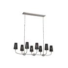 Lustre Kichler 52510CLP 8-lumières 480W Étain classique