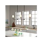 Lustre sur tige Kichler 52519BK 3-Lumières 75W Noir