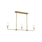 Lustre Kichler 52519BNB 3-lumières 75W Laiton naturel brossé