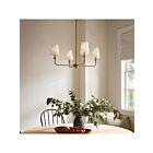 Lustre sur tige Kichler 52520BNB 4-Lumières 100W Laiton naturel brossé