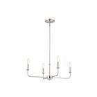 Lustre Kichler 52520PN 4-lumières 100W Nickel poli