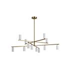Lustre Kichler 52533CPZWH 12-lumières 66W Bronze champagne et blanc