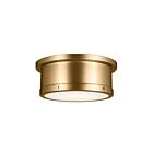 Plafonnier Kichler 52540BNB 2-lumières 120W Laiton naturel brossé