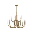 Lustre Kichler 52552CPZ 15-lumières 900W Bronze Champagne
