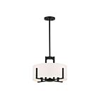 Plafonnier semi-encastré Kichler 52591BK 4-lumières 100W Noir