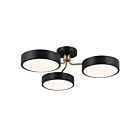 Kichler Sago 52604BKCPZ 3-lumières Noir 60W Semi-encastré