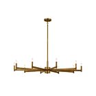 Lustre Kichler 52613NBR 10-lumières 600W Laiton naturel