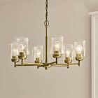 Kichler 52616NBR Winslow 6-Lumières 450W Laiton naturel Lustre