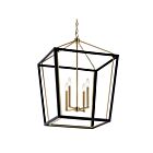 Kichler Delvin 52620CPZBK 4-Lumières Bronze champagne et noir 240W Suspendu en chaîne