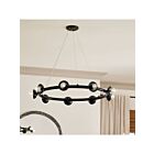 Kichler Palta 52642BK 9-Lumières Noir 540W Lustre à cordon