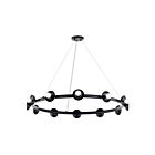 Kichler Palta 52643BK 12-Lumières Noir 720W Lustre à cordon