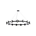 Kichler Palta 52644BK 15-Lumières Noir 900W Lustre à cordon