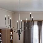 Kichler 52675BK Livadia 8-Lumières 480W Noir Lustre