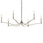 Kichler 52696PN Malene 6-Lumières 360W Nickel poli Lustre