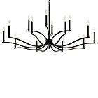 Kichler 52698BK Malene 14-Lumières 840W Noir Lustre
