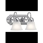 Luminaire de vanité Kichler 5336CHS 2-lumières 100W chrome
