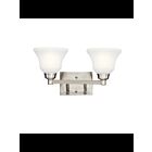 Luminaire de vanité à LED Kichler Langford 5389NIL18 2-lumières 10W nickel brossé