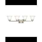 Luminaire de vanité à LED Kichler Langford 5391NIL18 4-lumières 10W nickel brossé