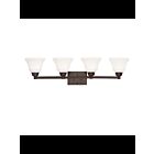 Luminaire de vanité Kichler Langford 5391OZ 4-lumières 100W vieux bronze