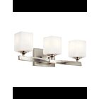 Luminaire de vanité Kichler Marette 55002NI 3-lumières 75W nickel brossé
