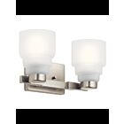 Luminaire de vanité Kichler Vionnet 55011NI 2-lumières 75W nickel brossé