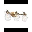 Luminaire de vanité Kichler Janiel 55039CLZ 3-lumières 75W bronze classique