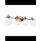 Luminaire de vanité Kichler Janiel 55040CLZ 4-lumières 75W bronze classique