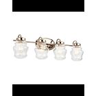 Luminaire de vanité Kichler Janiel 55040PN 4-lumières 75W nickel poli