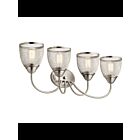 Luminaire de vanité Kichler Voclain 55044NI 4-lumières 75W nickel brossé