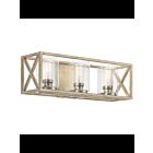 Luminaire de vanité Kichler Moorgate 55065DAW 3-lumières 75W blanc antique