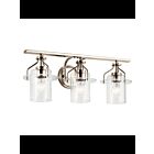 Luminaire de vanité Kichler Everett 55079PN 3-lumières 75W nickel poli