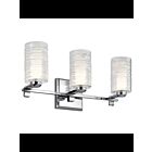 Luminaire de vanité Kichler Giarosa 55097CH 3-lumières 50W chrome