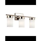 Luminaire de vanité Kichler Ciona 55112PN 3-lumières 100W nickel poli