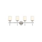 Luminaire de vanité Kichler 55143PN 4.-lumières 300W Nickel poli