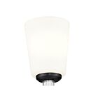 Applique murale Kichler Rosalind 55145BK 1-lumière 75W Noir