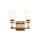 Luminaire de vanité Kichler 55146BNB 2.-lumières 150W Laiton naturel brossé